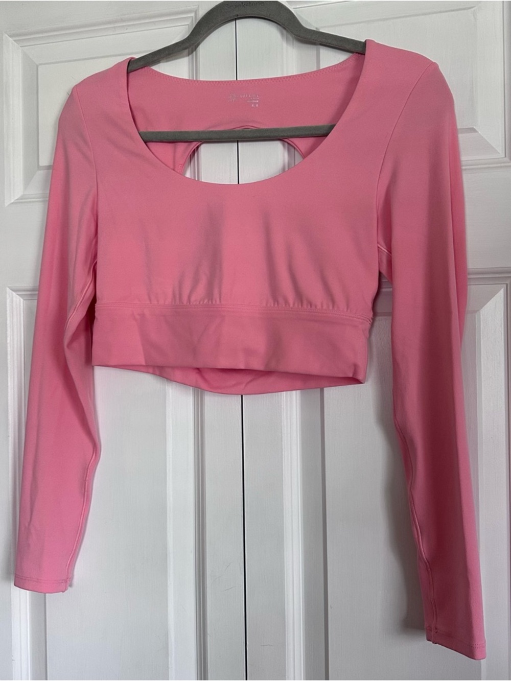 Aerie Offline Pink Nylon Activewear Long-sleeve Top